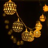Миниатюра фото светодиодная гирлянда eurosvet нить 230v золото/теплый белый с эффектом мерцания | 220svet.ru