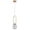 Миниатюра фото подвесной светильник crystal lux carolina sp1 v2 brass | 220svet.ru