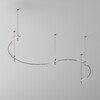 Миниатюра фото шинопровод магнитный накладной/подвесной maytoni busbar trunkings flarity trx154-2sr-d1500-pt | 220svet.ru