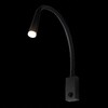 Миниатюра фото настенный светильник с выключателем на корпусе loft it arrow 10398 black | 220svet.ru