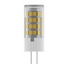 Миниатюра фото лампа светодиодная g4 3w 2800к кукуруза прозрачная vg9-k1g4warm3w-12 6985 | 220svet.ru