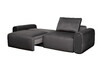 Миниатюра фото диван трехместный раскладной велюровый темно-серый garda decor turin-tm3-colton1003 | 220svet.ru