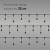 Миниатюра фото белт-лайт unibelt 5м, провод черный каучук, шаг 25 см, 20 подвесных патронов, ip65 ltc ubl5m/20l-1 | 220svet.ru