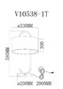 Миниатюра фото лампа настольная moderli palma v11599-1t | 220svet.ru