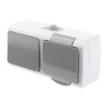 Миниатюра фото блок розетка-выключатель эра ip54 16/10a 250v с крышкой 5-701-03 б0050947 | 220svet.ru