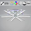 Миниатюра фото потолочная светодиодная люстра reluce 09824-3.3-06c cr (rgb) | 220svet.ru