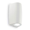 Миниатюра фото уличный настенный светильник ideal lux keope ap1 bianco | 220svet.ru