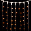 Миниатюра фото гирлянда занавес 2 x 1 м желтый 220в, 200 led, провод прозрачный пвх, ip54 ltc pcl202-10-2y | 220svet.ru