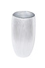 Миниатюра фото кашпо серебристое с полосками d26*49см garda decor zs2062-19sl | 220svet.ru