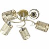 Миниатюра фото потолочная люстра reluce 01322-0.3-05 matt gold+cr | 220svet.ru