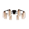 Миниатюра фото потолочная люстра arte lamp leo a7027pl-8bk | 220svet.ru