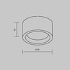 Миниатюра фото потолочный светильник maytoni basic texture mod461cl-01b | 220svet.ru