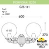 Миниатюра фото светильник уличный настенный fumagalli porpora/g250 g25.141.000.bxe27 | 220svet.ru