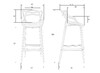 Миниатюра фото набор 3шт стул барный dobrin masters bar lmzl-pp601c-n3_p_b-03-13307 | 220svet.ru
