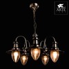 Миниатюра фото подвесная люстра arte lamp fisherman a5518lm-5ab | 220svet.ru