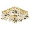 Миниатюра фото встраиваемый светильник ambrella light crystal k309 cl/g | 220svet.ru