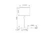 Миниатюра фото настольная лампа arte lamp north a5896lt-1pb | 220svet.ru