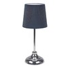 Миниатюра фото настольная лампа uniel uml-b309 e14 chrome/dark blue ul-00012426 | 220svet.ru
