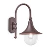 Миниатюра фото уличный настенный светильник ideal lux cima ap1 coffee | 220svet.ru