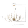Миниатюра фото подвесная люстра st luce элеганс sl1405.203.18 | 220svet.ru
