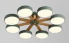 Миниатюра фото потолочная светодиодная люстра inodesign joist green 40.9622 | 220svet.ru