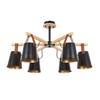 Миниатюра фото потолочная люстра arte lamp thomas a7032pl-6bk | 220svet.ru