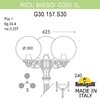 Миниатюра фото садово-парковый фонарь fumagalli ricu bisso/g300 3l g30.157.s30.wxe27 | 220svet.ru