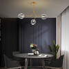 Миниатюра фото люстра на штанге imperium loft адель branching bubble chandelier l11 black amber 239861-22 | 220svet.ru