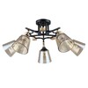 Миниатюра фото потолочная люстра на штанге arte lamp glassy a5078pl-5bk | 220svet.ru