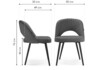 Миниатюра фото стул на металлокаркасе woodville сандвикен velutto 20 / черный 462400 | 220svet.ru