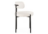 Миниатюра фото стул на металлокаркасе woodville rudi white / black 15602 | 220svet.ru