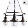 Миниатюра фото подвесная люстра arte lamp sailor a4524lm-3ab | 220svet.ru