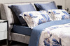 Миниатюра фото простыня на резинке тенсель синяя garda decor 144hf-10406 | 220svet.ru