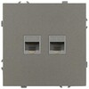 Миниатюра фото розетка эра galaxy 15-3108-07 информационная двойная 2xrj45 ip20 титан б0070768 | 220svet.ru