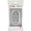 Миниатюра фото розетка эра arktik 16-2107-03 без заземления двойная 2x2p 16а-250в алюминий б0071683 | 220svet.ru