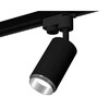 Миниатюра фото комплект трекового светильника ambrella light track system xt6323042 sbk/psl черный песок/серебро полированное (a2521, c6323, n6122) | 220svet.ru