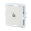 Миниатюра фото розетка телефонная rj-12 lk studio lk60 белый 865504-1 | 220svet.ru