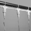 Миниатюра фото гирлянда занавес с колпачком 1x6м тепло-белый 220в 600 led, провод прозрачный пвх ip65 ltc pcl601cap-10-2ww | 220svet.ru