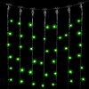 Миниатюра фото гирлянда занавес 2 x 1 м зеленый 220в, 200 led, провод черный пвх, ip54 ltc pcl202-11-2g | 220svet.ru