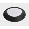 Миниатюра фото встраиваемый светильник italline it06-6013 black 3000k | 220svet.ru