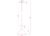 Миниатюра фото подвесной светильник arte lamp kayla a7101sp-1wh | 220svet.ru