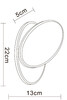 Миниатюра фото настенный светильник arte lamp eclipse oval a2601ap-1bk | 220svet.ru