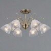 Миниатюра фото потолочная люстра illumico il0594-6csq-25 ab arezzo | 220svet.ru