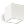 Миниатюра фото уличный настенный светильник ideal lux snif ap1 square bianco | 220svet.ru
