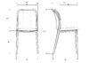 Миниатюра фото набор 3 шт стул обеденный dobrin adam lmzl-pp669-n3_p_w-02-13354 | 220svet.ru
