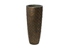 Миниатюра фото кашпо c золотым орнаментом garda decor zs1980-35 | 220svet.ru