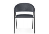 Миниатюра фото стул на металлокаркасе woodville криспиан темно-серый / черный 619202 | 220svet.ru