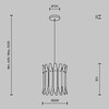 Миниатюра фото подвесной светильник maytoni shiver mod539pl-01mg | 220svet.ru