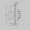 Миниатюра фото роторная панель управления dim maytoni triac 731005 | 220svet.ru