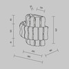 Миниатюра фото настенный светильник maytoni boulder mod538wl-02mg | 220svet.ru